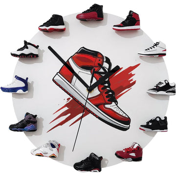 3D Sports Shoe Wall Clock – Decorative Sneaker Clock for Gift Giving