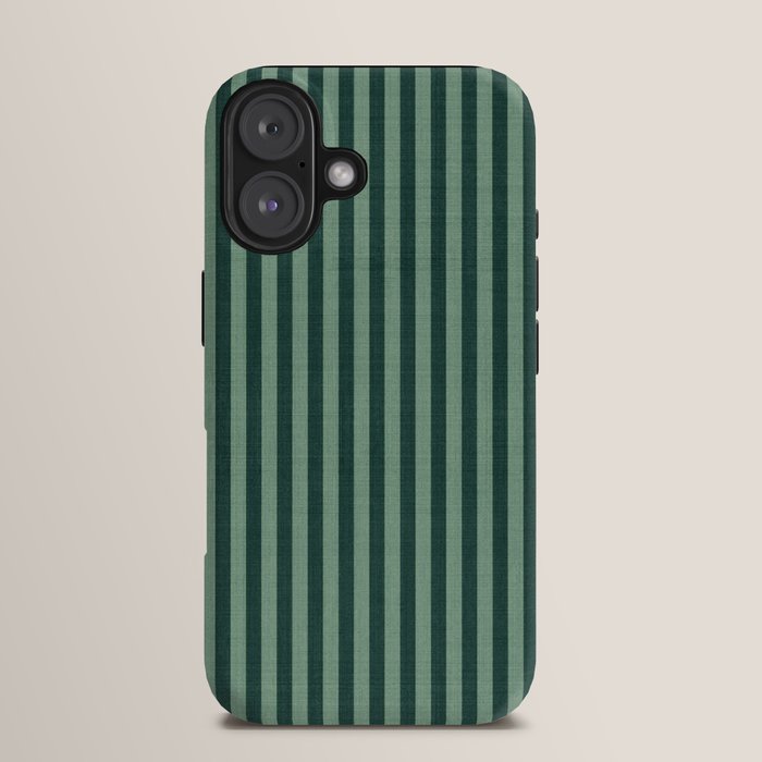 Pinstripe in Green iPhone Case