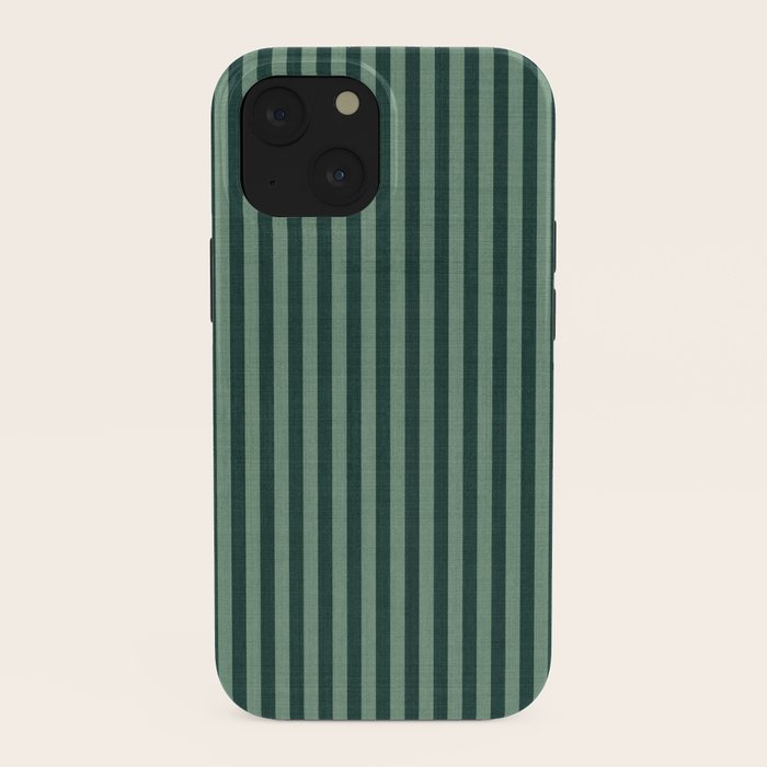 Pinstripe in Green iPhone Case
