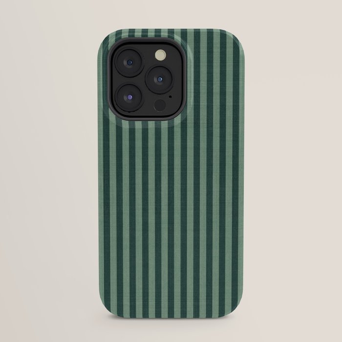 Pinstripe in Green iPhone Case