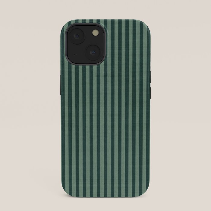 Pinstripe in Green iPhone Case
