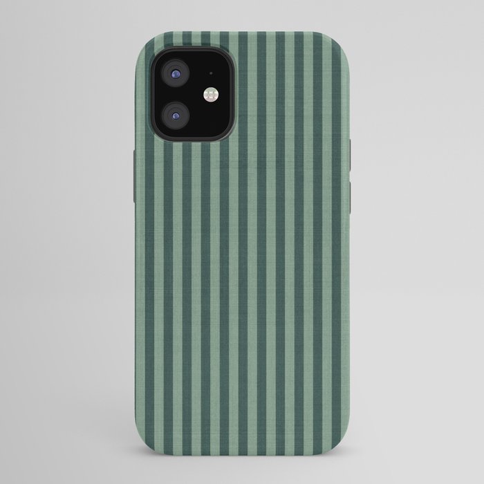 Pinstripe in Green iPhone Case