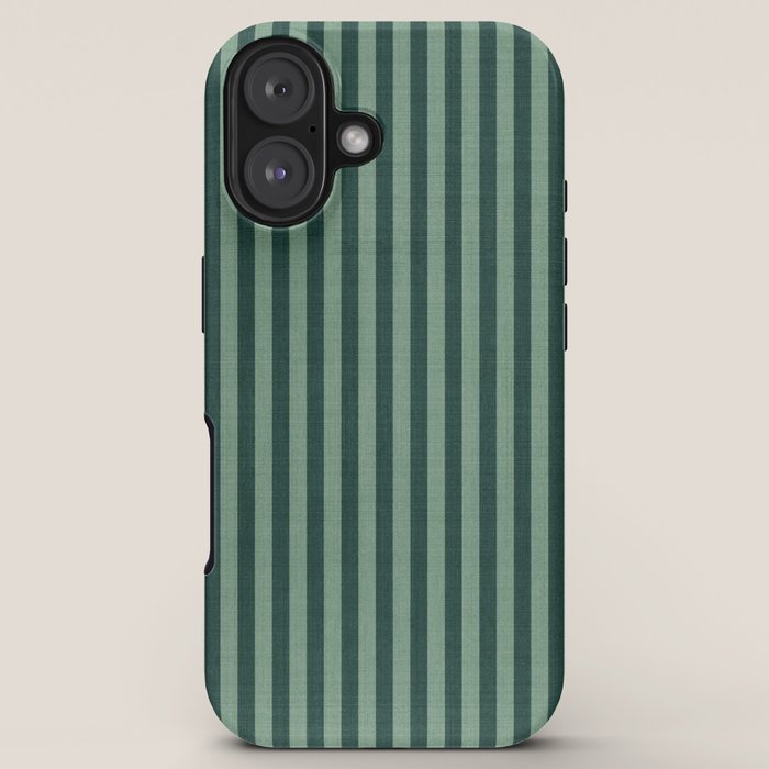 Pinstripe in Green iPhone Case