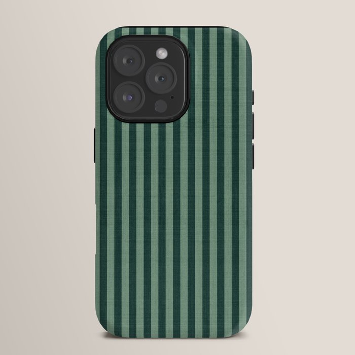 Pinstripe in Green iPhone Case