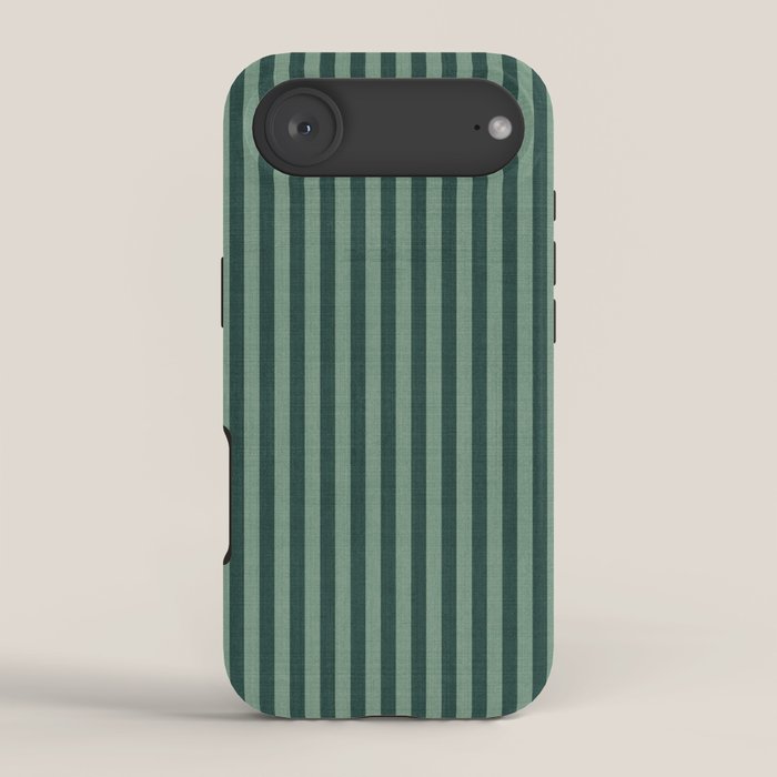 Pinstripe in Green iPhone Case