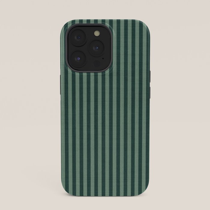 Pinstripe in Green iPhone Case