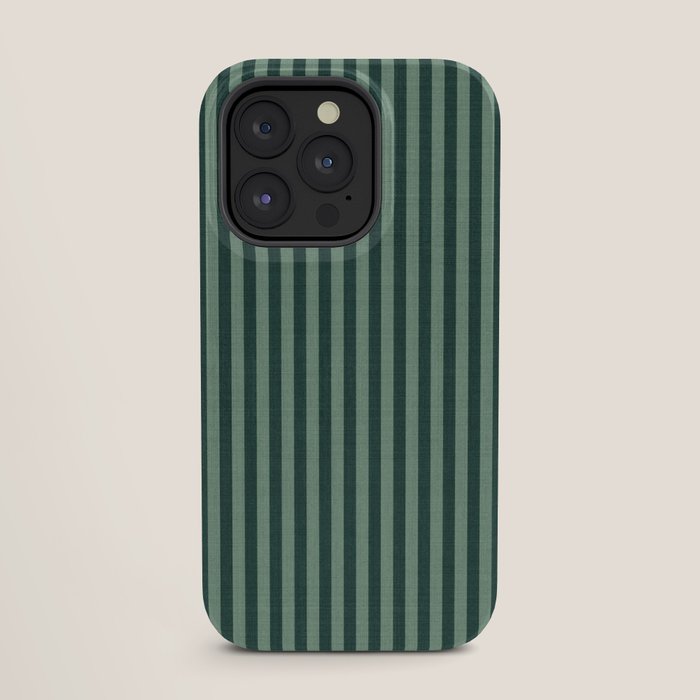 Pinstripe in Green iPhone Case