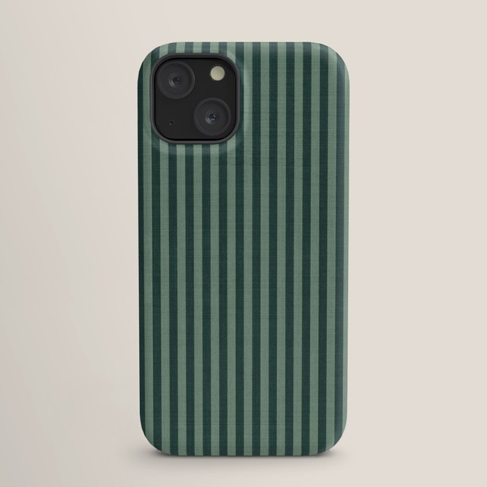 Pinstripe in Green iPhone Case