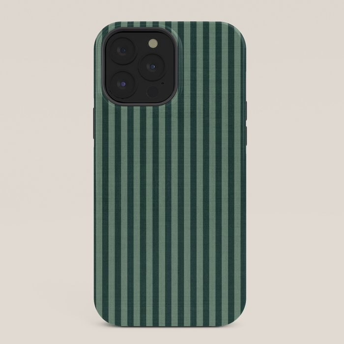 Pinstripe in Green iPhone Case