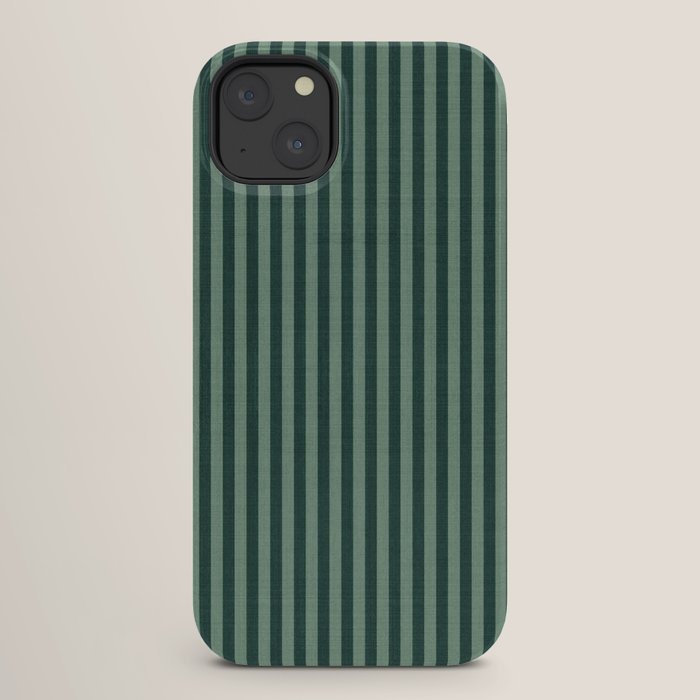 Pinstripe in Green iPhone Case