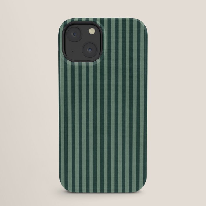 Pinstripe in Green iPhone Case