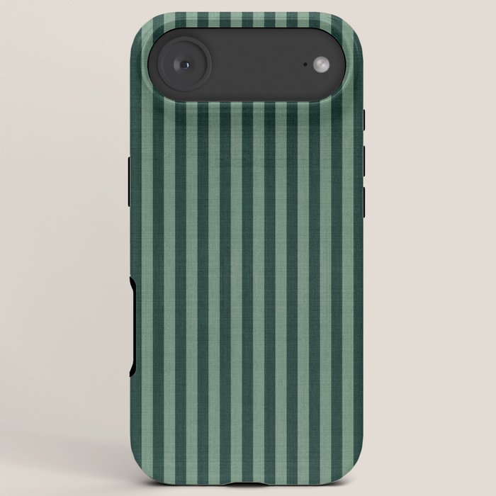 Pinstripe in Green iPhone Case