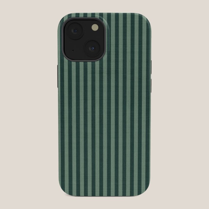 Pinstripe in Green iPhone Case