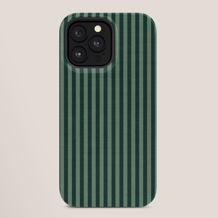 Pinstripe in Green iPhone Case