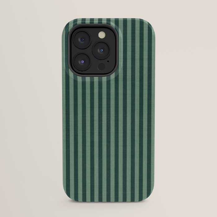 Pinstripe in Green iPhone Case