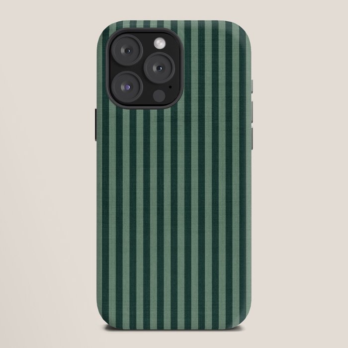 Pinstripe in Green iPhone Case