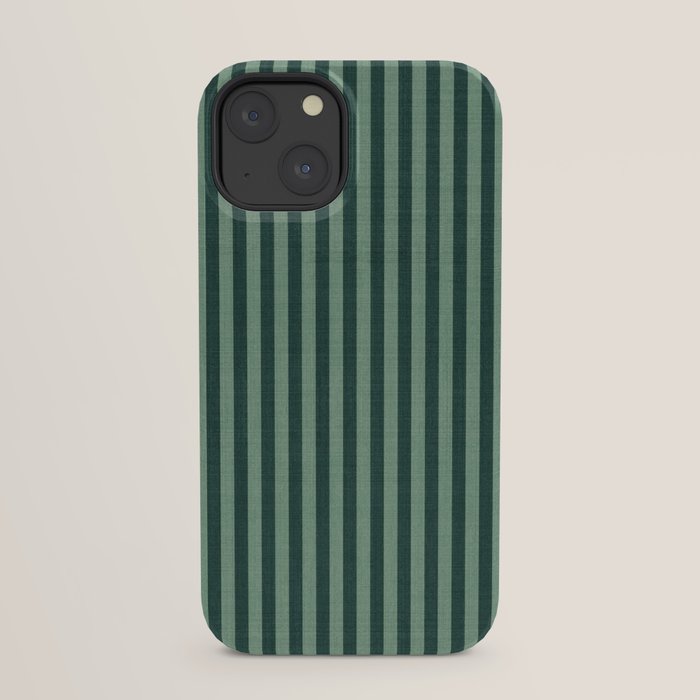 Pinstripe in Green iPhone Case