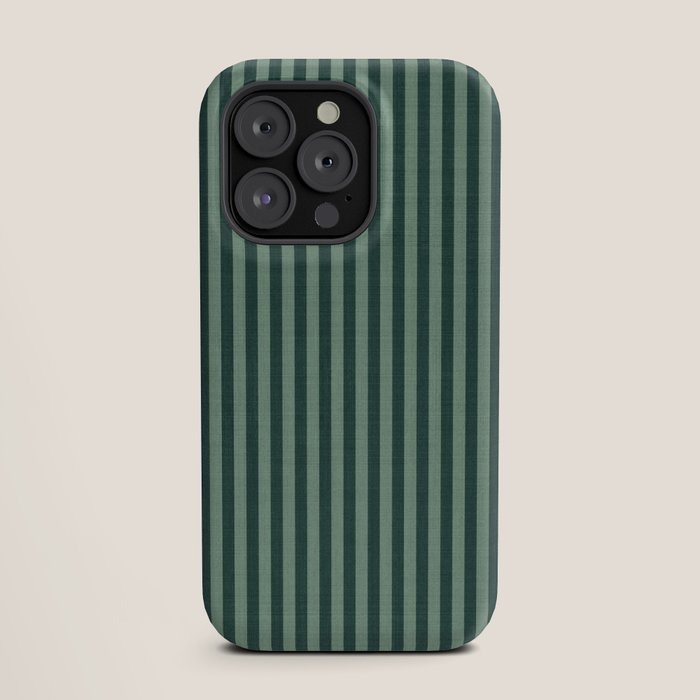 Pinstripe in Green iPhone Case
