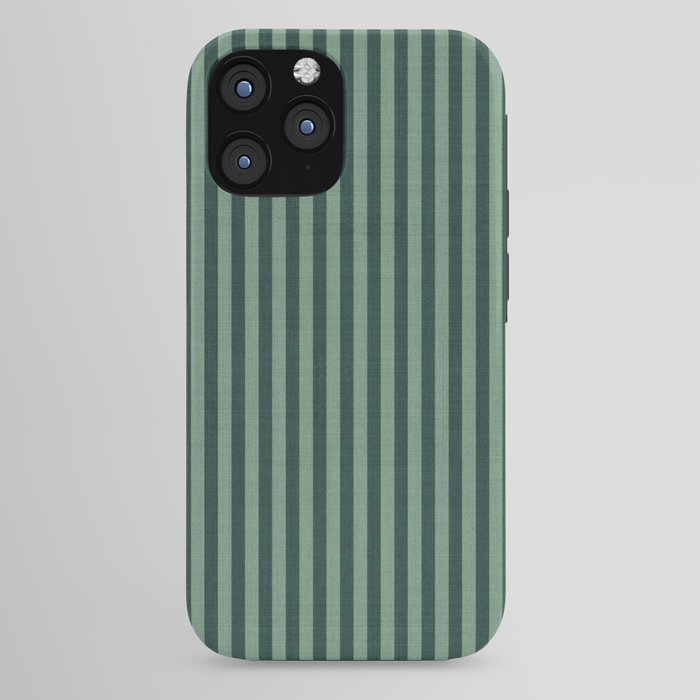 Pinstripe in Green iPhone Case