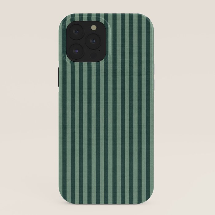Pinstripe in Green iPhone Case