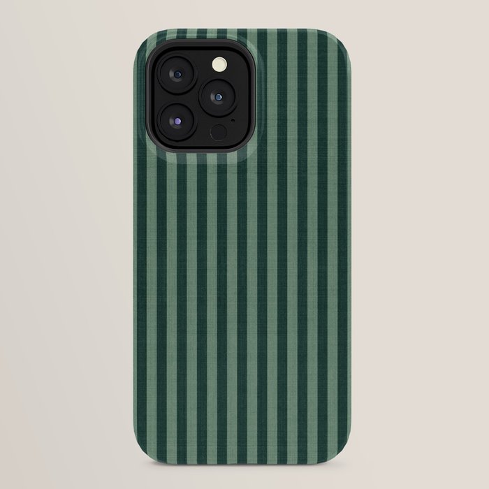 Pinstripe in Green iPhone Case