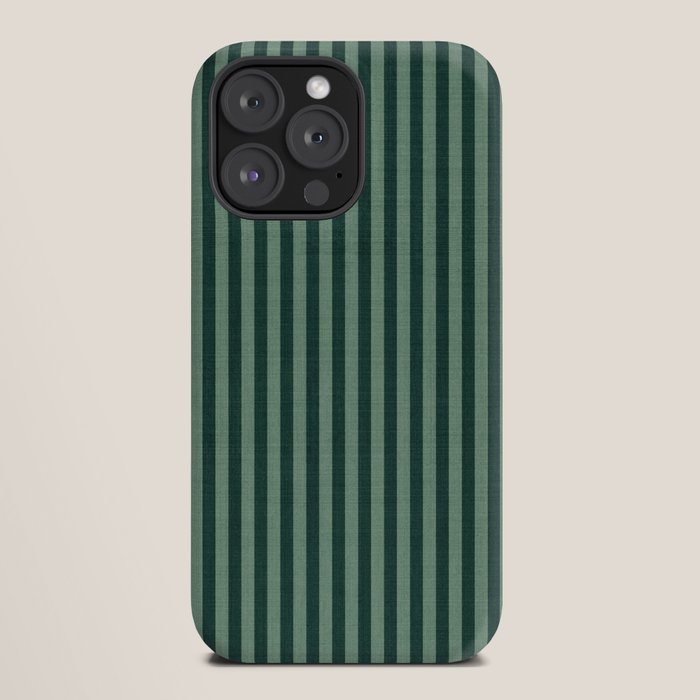 Pinstripe in Green iPhone Case