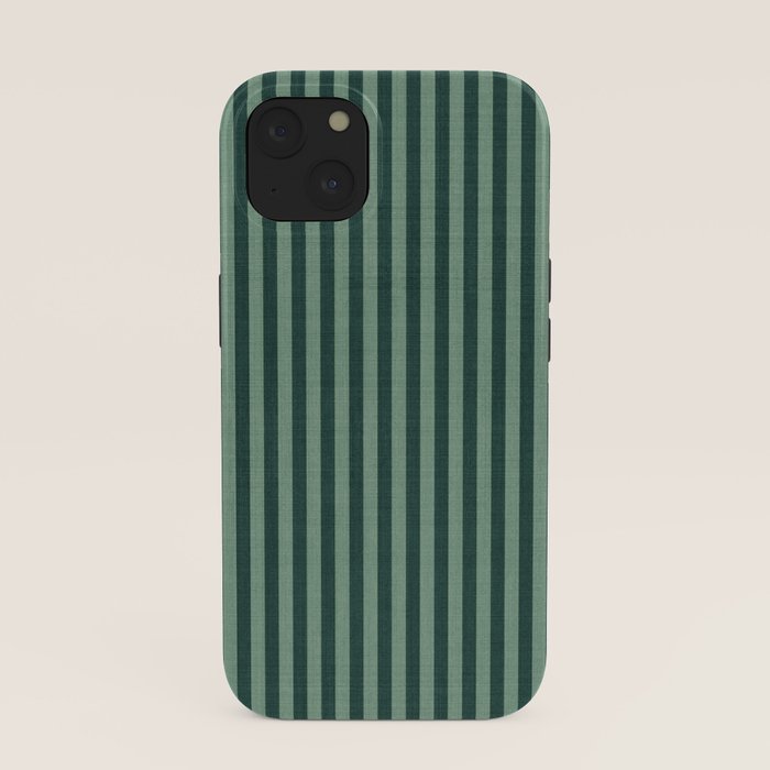 Pinstripe in Green iPhone Case