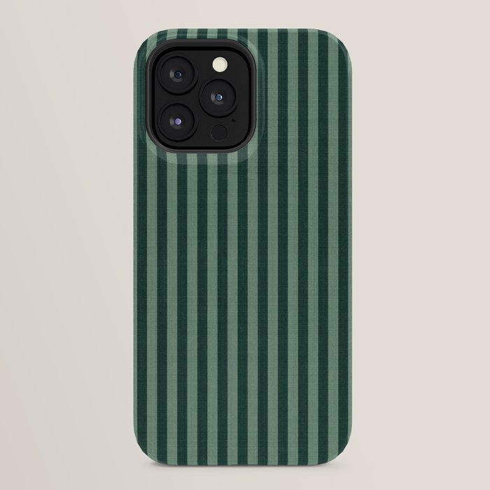 Pinstripe in Green iPhone Case
