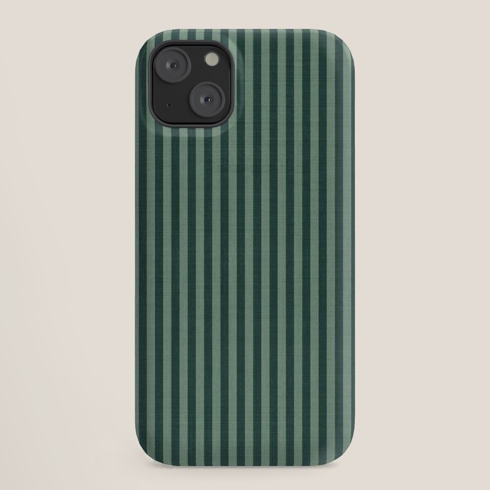 Pinstripe in Green iPhone Case