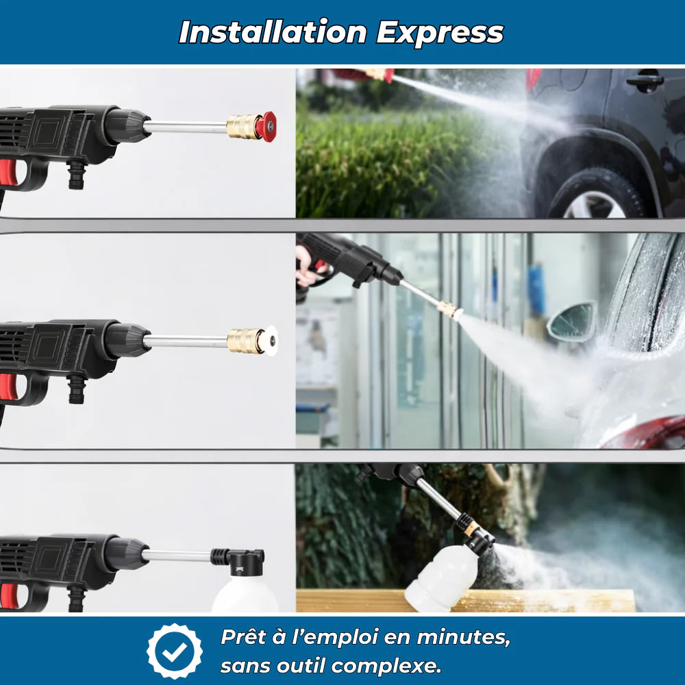 HydroClean PRO | 21V Cordless Electric Pressure Washer | 50 Bar Portable with Battery