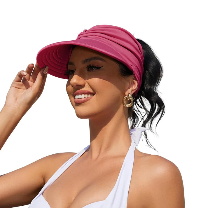 🔥Women's visor cap with UPF 50+ UV protection