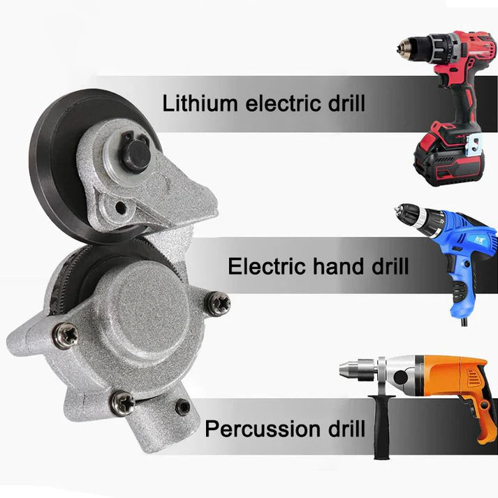 Electric drill with sheet metal cutter