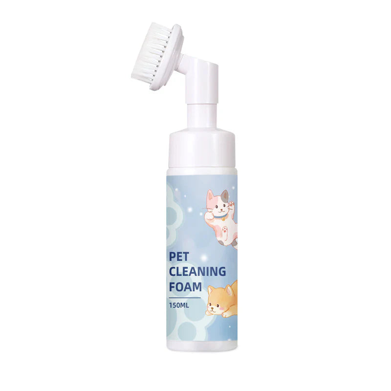 Waterless & Gentle Paw Cleaning Foam with Brush for Dogs