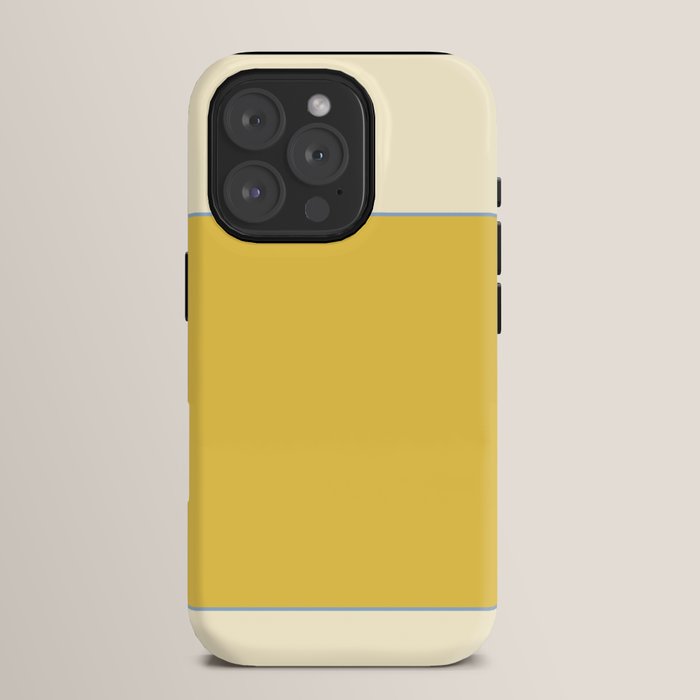 Sunshine Yellow Color Block Warm Vintage iPhone Case