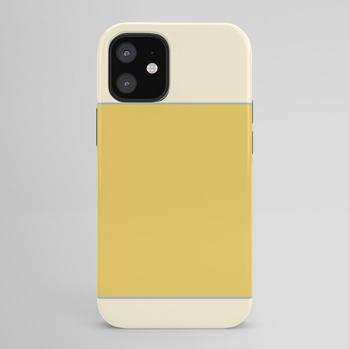 Sunshine Yellow Color Block Warm Vintage iPhone Case