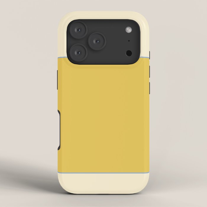 Sunshine Yellow Color Block Warm Vintage iPhone Case