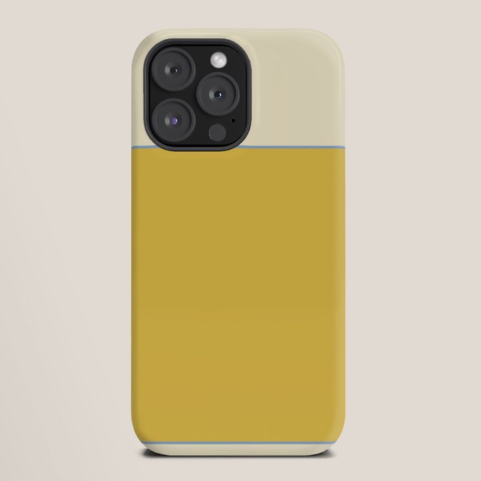 Sunshine Yellow Color Block Warm Vintage iPhone Case