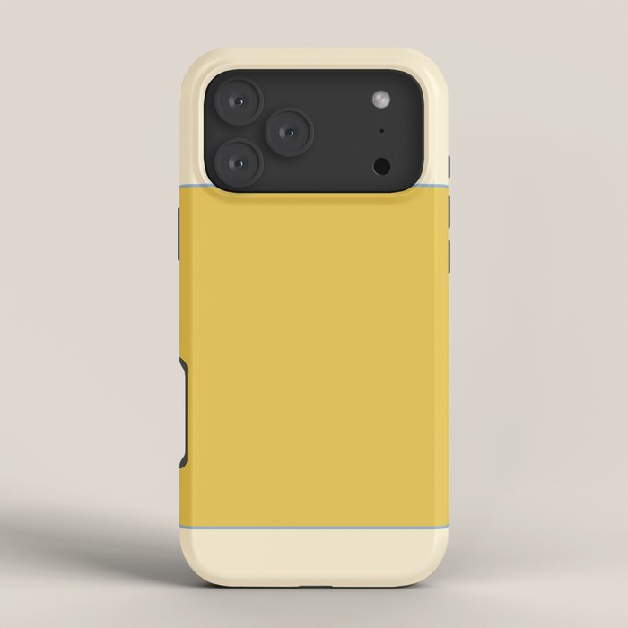 Sunshine Yellow Color Block Warm Vintage iPhone Case