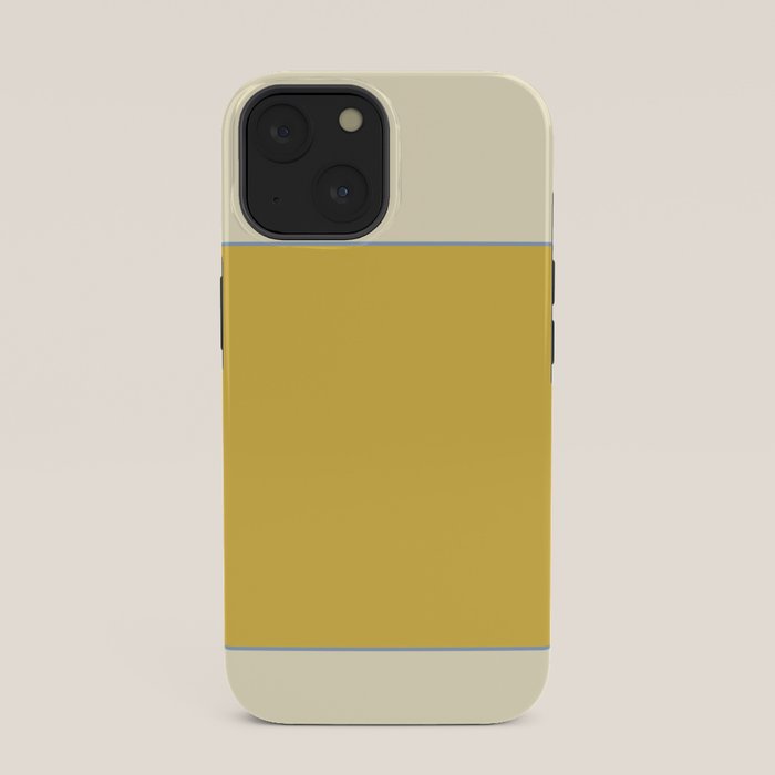 Sunshine Yellow Color Block Warm Vintage iPhone Case