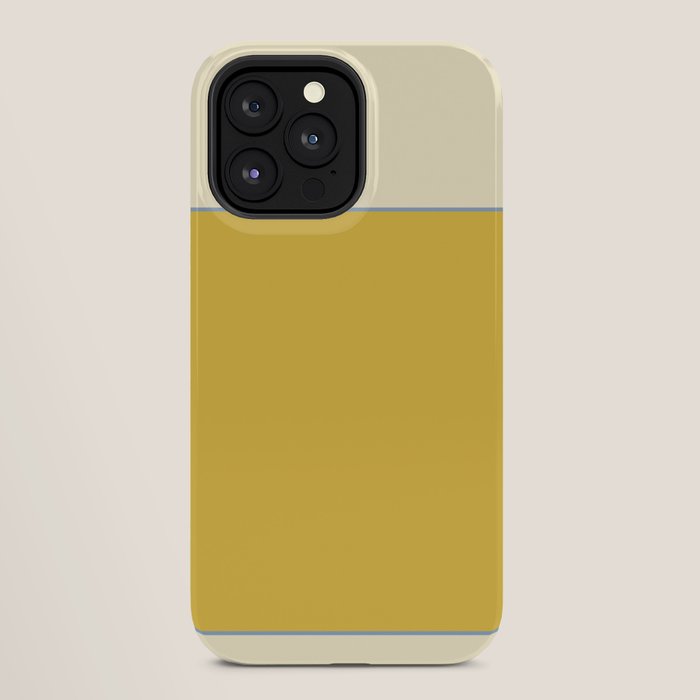Sunshine Yellow Color Block Warm Vintage iPhone Case