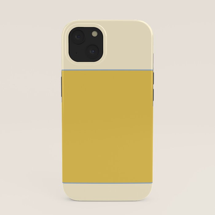 Sunshine Yellow Color Block Warm Vintage iPhone Case