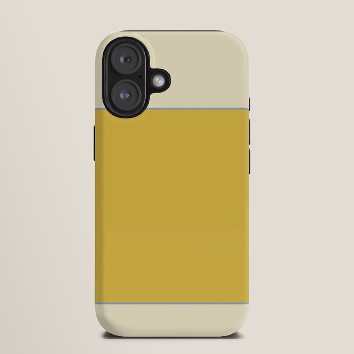 Sunshine Yellow Color Block Warm Vintage iPhone Case