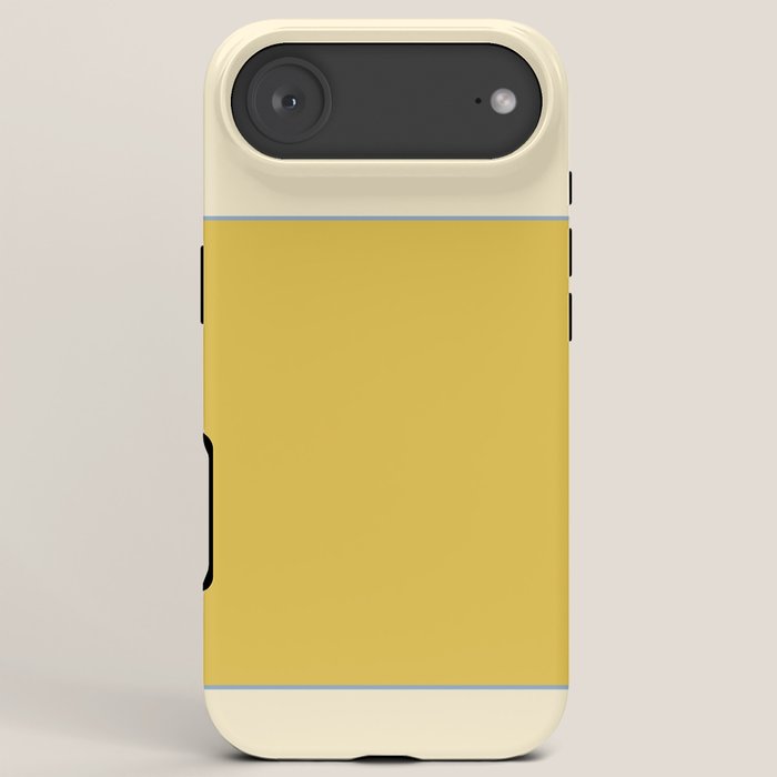 Sunshine Yellow Color Block Warm Vintage iPhone Case