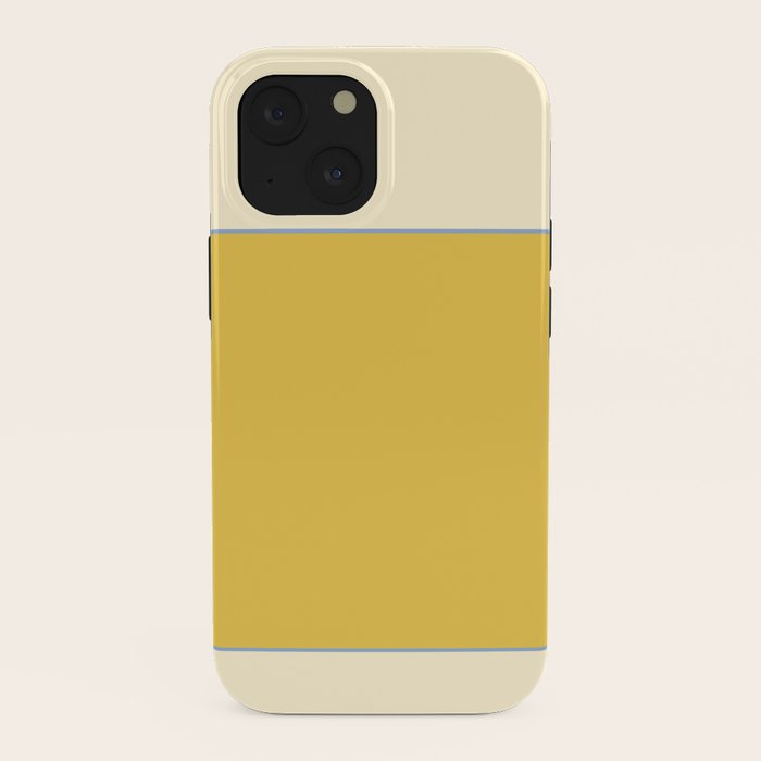 Sunshine Yellow Color Block Warm Vintage iPhone Case