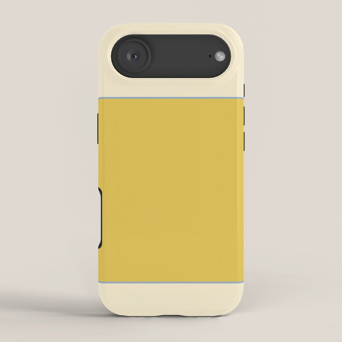 Sunshine Yellow Color Block Warm Vintage iPhone Case