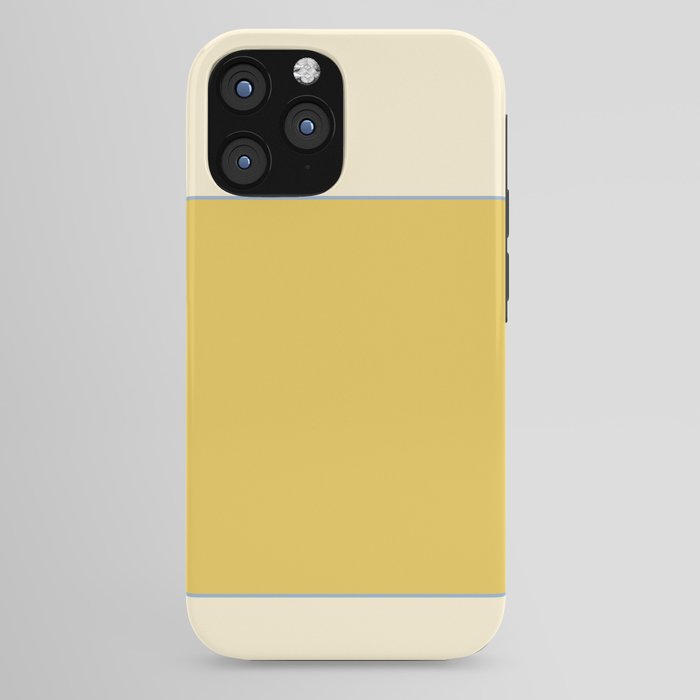 Sunshine Yellow Color Block Warm Vintage iPhone Case