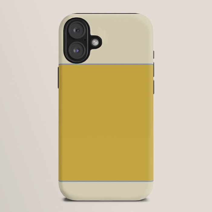 Sunshine Yellow Color Block Warm Vintage iPhone Case