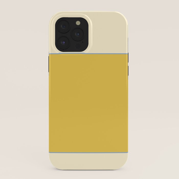 Sunshine Yellow Color Block Warm Vintage iPhone Case