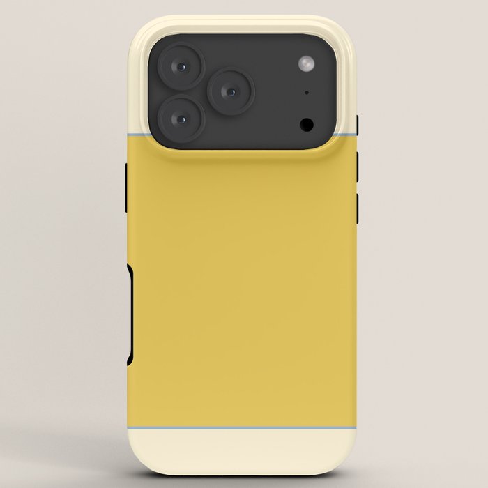 Sunshine Yellow Color Block Warm Vintage iPhone Case