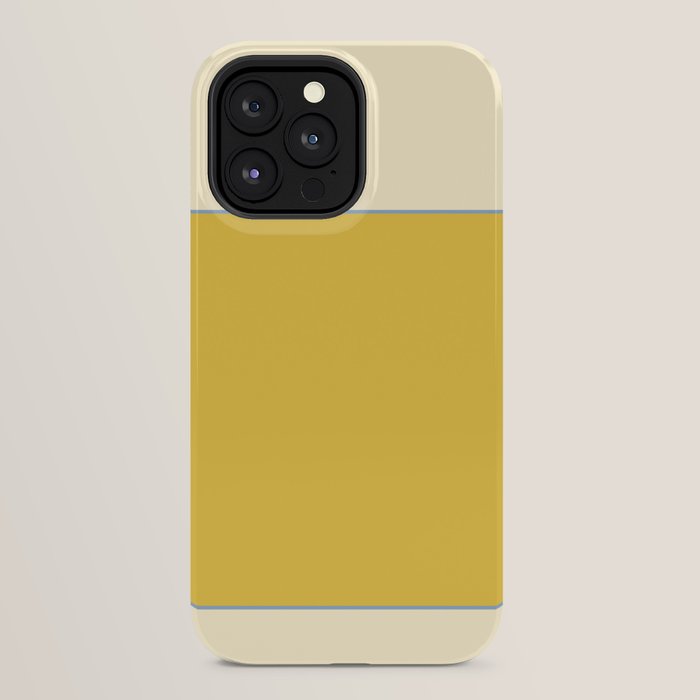 Sunshine Yellow Color Block Warm Vintage iPhone Case